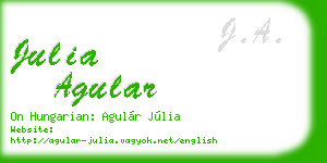 julia agular business card