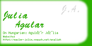 julia agular business card